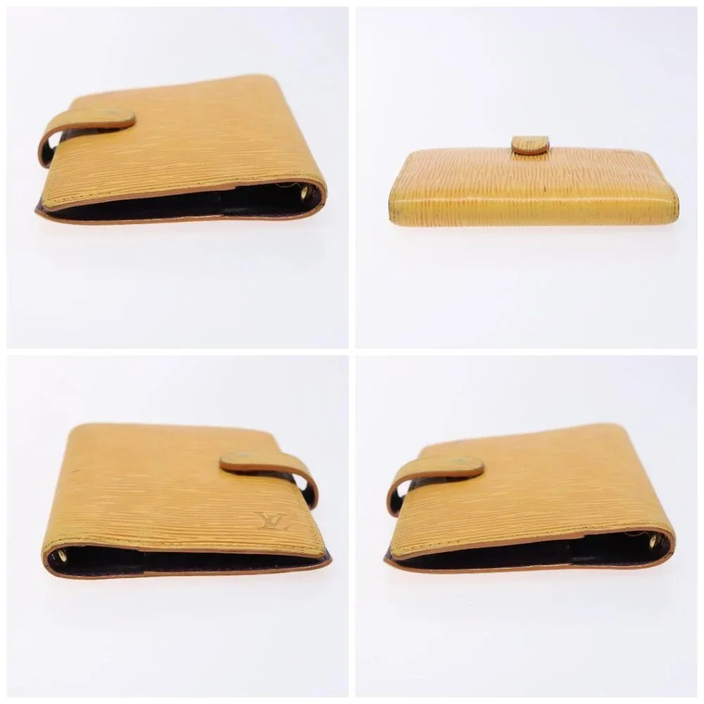 LOUIS VUITTON Epi Agenda PM Day Planner Cover Yellow R20059 LV Auth 139610